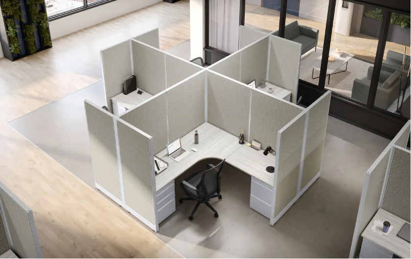 Commercial office panel and cubicle systems